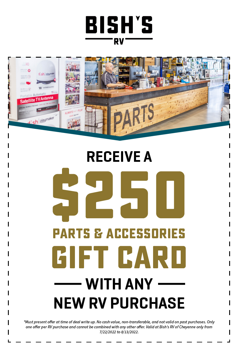 $250 Accessories Gift Card With New RV Purchase